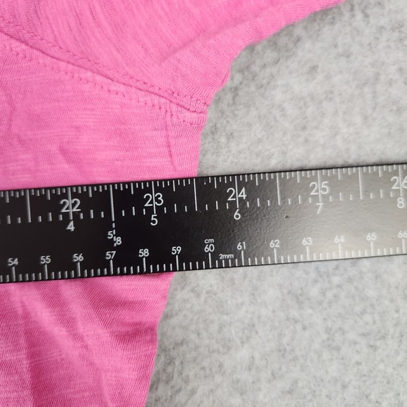 Vineyard Vines Hoodie Womens XL Pink Whale Logo Long Sleeve Slub Cotton T-Shirt - Picture 4 of 7